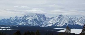The Teton Range seen from Signal Mountain on March 11, 2007.