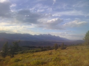 The Tetons seen from Crystal Butte. Photographed September 13, 2010.